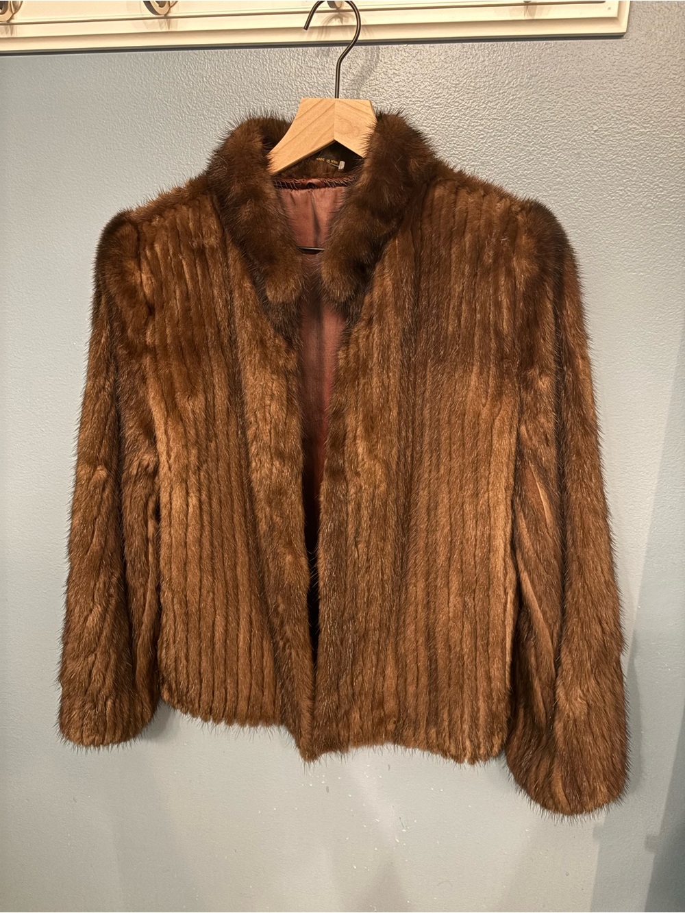Saga Furs Rich Brown Mink Jacket
